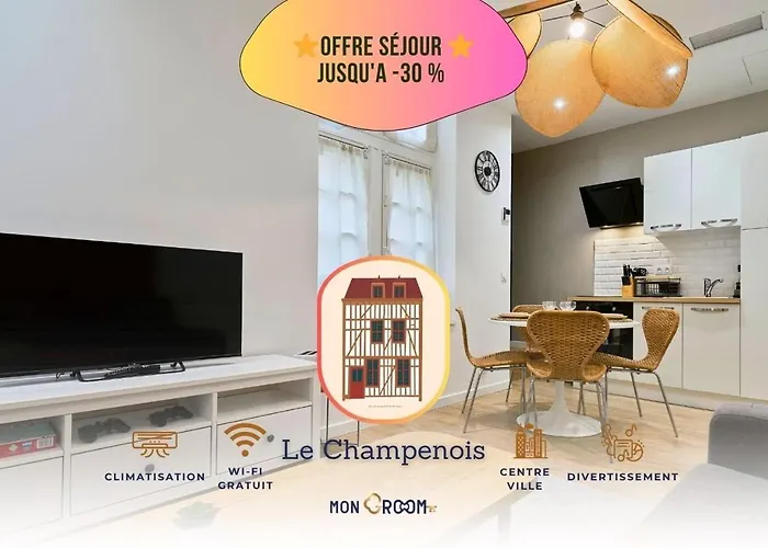 Appartement Central Et Tout Equipe - 2 - Mon Groom